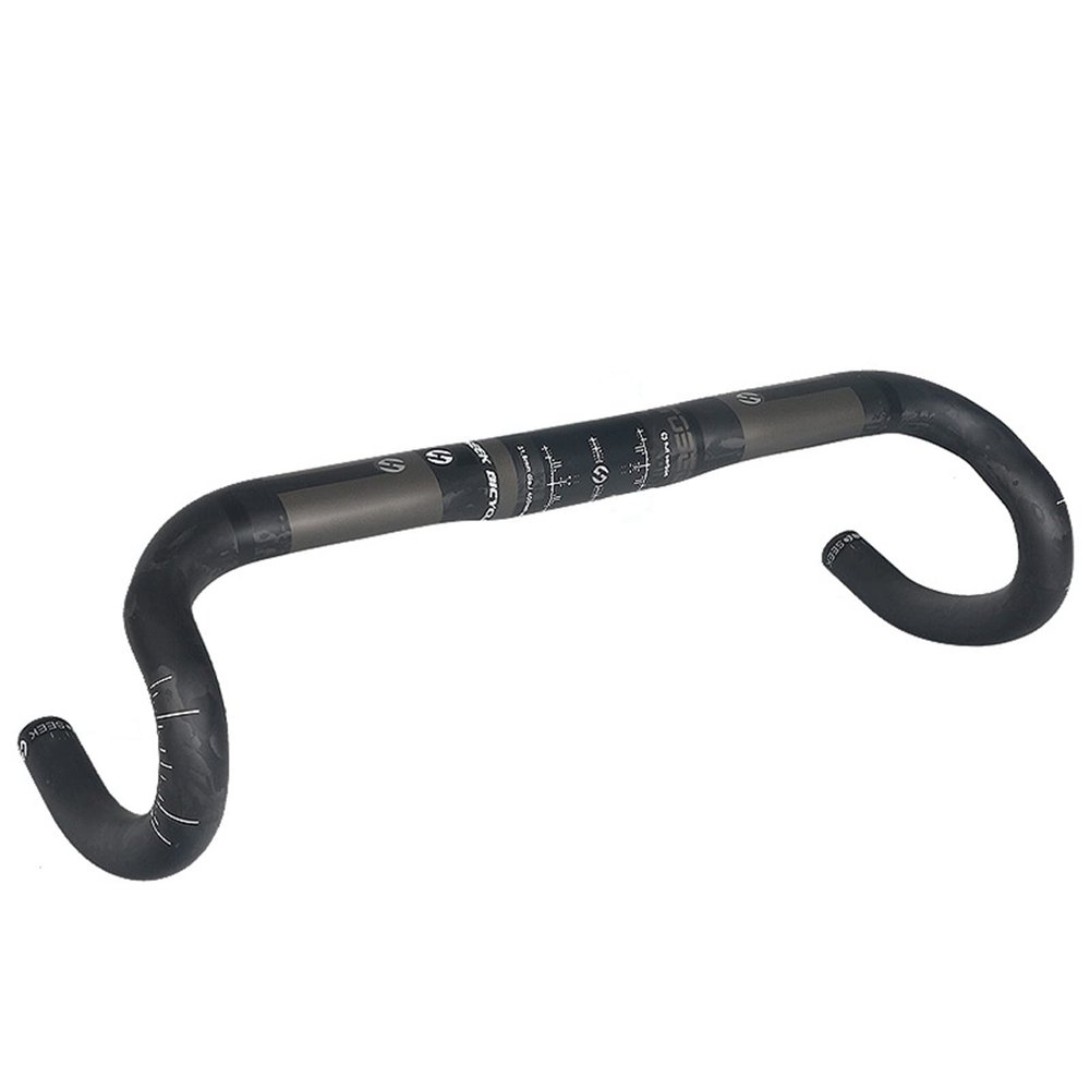 31.8 Road Bike Handlebars High Strength Ultralight Carbon Fiber Handlebars UD Black/Matte/Matting 380/400/420/440mm Drop Handlebars Aero Bars Bike Parts,Matte,380mm