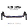 31.8 Road Bike Handlebars High Strength Ultralight Carbon Fiber Handlebars UD Black/Matte/Matting 380/400/420/440mm Drop Handlebars Aero Bars Bike Parts,Matte,380mm view 4