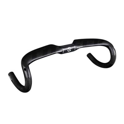 31.8mm Aero Bent Handlebar Ultralight Road Bike Carbon Fiber Handlebars Drop Handlebars UD Matting/Matte 400/420/440mm Bike Parts for Road Bike,Black,440mm