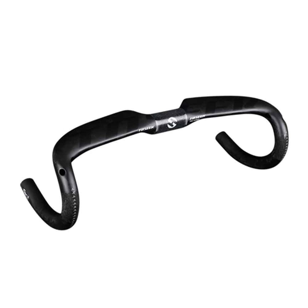 31.8mm Aero Bent Handlebar Ultralight Road Bike Carbon Fiber Handlebars Drop Handlebars UD Matting/Matte 400/420/440mm Bike Parts for Road Bike,Black,440mm