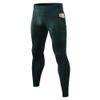 CARGFM Men's Compression Pants Leggings Athletic Running Basketball Tights Cycling Football Gym Workout Base Layer Underwear Deep Green view 1