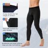 CARGFM Men's Compression Pants Leggings Athletic Running Basketball Tights Cycling Football Gym Workout Base Layer Underwear Deep Green view 2