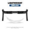 31.8mm Aero Handlebars Road Bike Carbon Handlebars Drop Handlebars UD Glossy Lightweight 380/400/420/440mm Racer Bar for Road City Bikes Cruisers Long Distance Cycling,Black,380mm view 2