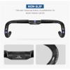 31.8mm Aero Handlebars Road Bike Carbon Handlebars Drop Handlebars UD Glossy Lightweight 380/400/420/440mm Racer Bar for Road City Bikes Cruisers Long Distance Cycling,Black,380mm view 4
