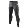 CARGFM Men's Compression Pants Leggings Athletic Running Basketball Tights Cycling Football Gym Workout Base Layer Underwear Grey