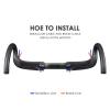 31.8 Carbon Road Bike Aero Handlebars 400mm/420mm/440mm Drop Handlebars UD Matte Ultralight Road City Bikes Handlebars Bike Parts for Racing Road Bike,Black,440mm view 4