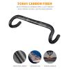 31.8 Road Bike Handlebars High Strength Ultralight Carbon Fiber Handlebars UD Black/Matte/Matting 380/400/420/440mm Drop Handlebars Aero Bars Bike Parts,Matting,400mm view 2