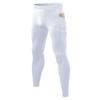 CARGFM Men's Compression Pants Leggings Athletic Running Basketball Tights Cycling Football Gym Workout Base Layer Underwear White view 1