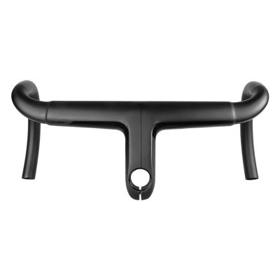 31.8/28.6 Integrated Road Cycling Bike Handlebar with Stem Black Gloss Aero Bars with Spacers Bar Bike Parts 400mm/420mm/440mm * 80mm/90mm/100mm/110mm/120mm,Black,80 * 420mm
