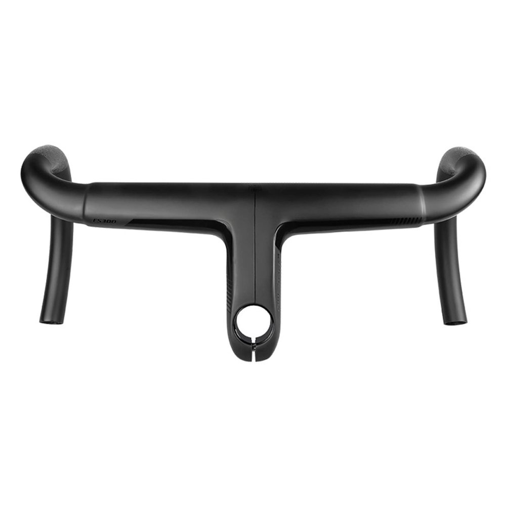 31.8/28.6 Integrated Road Cycling Bike Handlebar with Stem Black Gloss Aero Bars with Spacers Bar Bike Parts 400mm/420mm/440mm * 80mm/90mm/100mm/110mm/120mm,Black,80 * 420mm