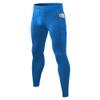 CARGFM Men's Compression Pants Leggings Athletic Running Basketball Tights Cycling Football Gym Workout Base Layer Underwear Blue view 1