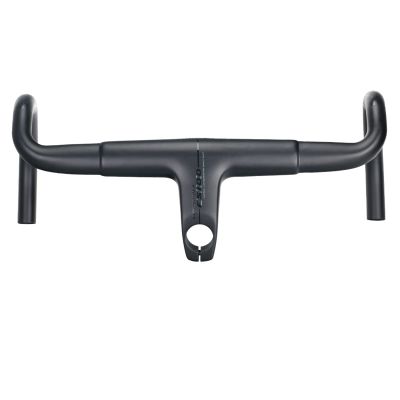 31.8/28.6 Integrated Road Bike Handlebars Carbon Fiber Handlebars 400/420/440mm Drop Handlebars Aero Bars with Spacers Bar Bike Parts Stem Length 80/90/100/110/120mm,Black,120 * 420mm