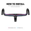 31.8/28.6 Integrated Road Bike Handlebars Carbon Fiber Handlebars 400/420/440mm Drop Handlebars Aero Bars with Spacers Bar Bike Parts Stem Length 80/90/100/110/120mm,Black,120 * 420mm view 2