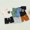 Karesoull Summer Toddler Baby Boy Clothes Set Casual Outfits Short Sleeve Pocket Tops Cotton Shorts 2PCS view 2