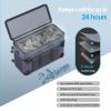 Lanedo Deep Freeze Cooler Soft Sided Cooler Bag, 34 Can Collapsible Insulated Ice Chest, Large Leakproof Camping & Travel Cooler for Kayaking & Beach view 4