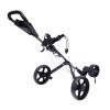 3 Wheel Golf Push Cart w/Foot Brake, Lightweight Foldable/Collapsible Golf Pull Cart w/Scoreboard Storage, Easy to Fold Caddy Cart Pushcart, Open and Close in ONE Second-Free Cup Holder Included view 4