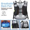 Lightweight Hydration Backpack, Running Backpack with 2L Water Bladder, Hydro Water Daypack for Cycling Hiking Rave for Men Women view 3