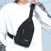 Sling Crossbody Backpack, Water Resistant Shoulder Bag for Men Women, Lightweight Chest Bag for Hiking Biking Travel (black) view 2