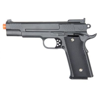 320 FPS Airsoft Durable Metal 9'' Spring Airsoft Pistol - Grey