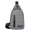 Sling Crossbody Backpack, Water Resistant Shoulder Bag for Men Women, Lightweight Chest Bag for Hiking Biking Travel (grey) view 1