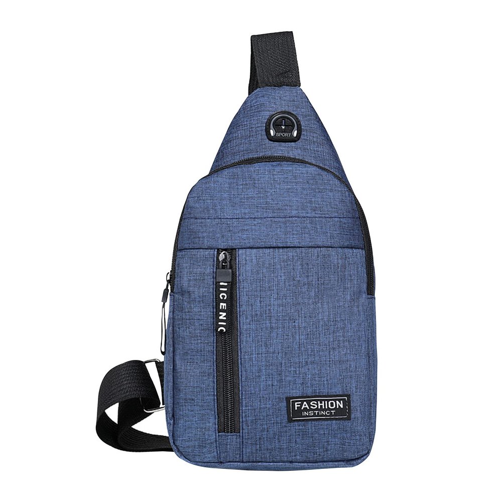Sling Crossbody Backpack, Water Resistant Shoulder Bag for Men Women, Lightweight Chest Bag for Hiking Biking Travel (blue)