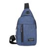 Sling Crossbody Backpack, Water Resistant Shoulder Bag for Men Women, Lightweight Chest Bag for Hiking Biking Travel (blue) view 1