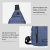 Sling Crossbody Backpack, Water Resistant Shoulder Bag for Men Women, Lightweight Chest Bag for Hiking Biking Travel (blue) view 4