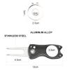 Eshan Golf Divot Tool with Ball Marker Magnetic Hat Clip Golf Court Accessories Gifts for Men Women Golfer view 2