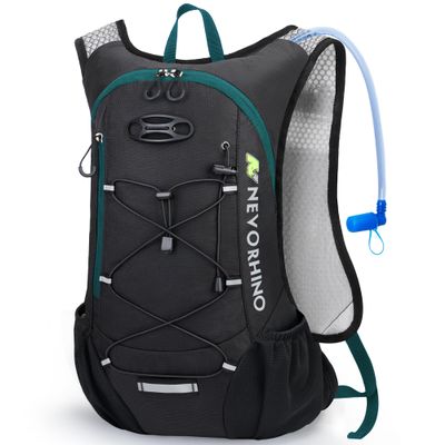 Lightweight Hydration Backpack, Running Backpack with 2L Water Bladder, Hydro Water Daypack for Cycling Hiking Rave for Men Women