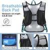 Lightweight Hydration Backpack, Running Backpack with 2L Water Bladder, Hydro Water Daypack for Cycling Hiking Rave for Men Women view 3