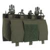 Quad 5.56 Magazine Pouch with General Purpose PouchesHook Backing Tactical Placard for Tactical Vest Chest Rig view 1