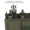 Quad 5.56 Magazine Pouch with General Purpose PouchesHook Backing Tactical Placard for Tactical Vest Chest Rig view 2