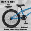 cubsala Freestyle BMX Bike, 20 Inch Kids Bicycle for 7-13 Years Old Kids and Beginner Level Rider, Blue view 3