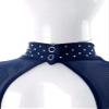 CHICTRY Ice Skating Jumpsuit Rhinestone Mock Neck Competition Figure Skating Dance Costume for Girls Navy Blue 14 Years view 4