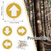 24 Pieces Bright Trail Markers Reflective Trail Marker Round Trail Markers for Trees with 50 Trail Tack for Hunting Hiking Camping Tree Stand Outdoor view 2