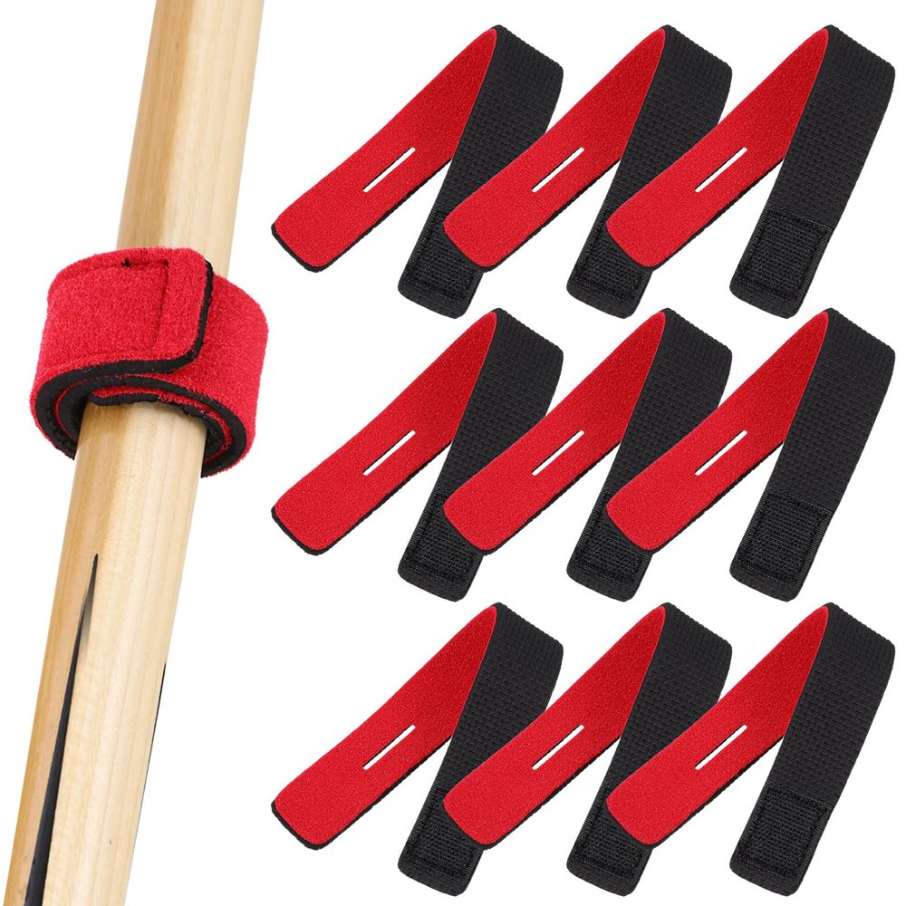 INOOMP 10pcs Fishing Rod Straps Elastic Fishing Rod Fixing Holder for Organizing Portable Design