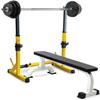 Barbell Rack Squat Stand Bench Press Rack Multi Function Squat Rack Weight Lifting Barbell Rack Adjustable Squat Stand Dipping Station Weight Bench Home Gym Fitness Bench Press Shoulder Press Squat Di view 4