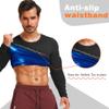 DYUAI Sauna Shirt for Men Sweat Sauna Suits T-shirt Heat Trapping Compression Vest Long Sleeve Body Shaper Workout(WBH6006-01-M) view 3