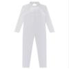 CHICTRY Ice Skating Jumpsuit Rhinestone Mock Neck Competition Figure Skating Dance Costume for Girls White 14 Years view 3