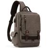 Leaper Retro Crossbody Bag Sling Bag Canvas Messenger Bag for Men Women Shoulder Bag Crossbody Handbags Satchel Brownish Green, XXL view 1