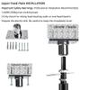 PRIORMAN Permanent Pole Dance Kit, 45mm Pro Heavy-Duty 200KG Capacity Steel Dancing Pole, with Ceiling Mount Fixed Plate Enhanced Safety, Height Adjustable 7.38-8.85ft for Home/Studio (Black) view 4