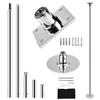 PRIORMAN Permanent Pole Dance Kit, 45mm Pro Heavy-Duty 200KG Capacity Steel Spin/Static Dancing Pole, with Ceiling Mount Fixed Plate Enhanced Safety, Height Adjustable 7.38-8.85ft for Home/Studio view 1
