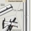 PRIORMAN Permanent Pole Dance Kit, 45mm Pro Heavy-Duty 200KG Capacity Steel Spin/Static Dancing Pole, with Ceiling Mount Fixed Plate Enhanced Safety, Height Adjustable 7.38-8.85ft for Home/Studio view 3