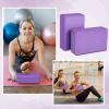 20 Pcs Yoga Blocks Bulk Eva Foam Exercise Brick Purple Non Slip Gymnastic Soft High Density Dance for Girls Women Toning Meditation Stretching Yoga Pilates Accessories view 2