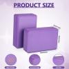 20 Pcs Yoga Blocks Bulk Eva Foam Exercise Brick Purple Non Slip Gymnastic Soft High Density Dance for Girls Women Toning Meditation Stretching Yoga Pilates Accessories view 3
