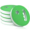 Hungdao 4 Pcs Water Exercise Discs Water Weights for Pool Exercise Set EVA Foam Aerobic Equipment for Adults Hand Held Pool Resistance for Swimming Beginners Arthritis(White and Green) view 1