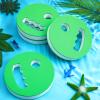 Hungdao 4 Pcs Water Exercise Discs Water Weights for Pool Exercise Set EVA Foam Aerobic Equipment for Adults Hand Held Pool Resistance for Swimming Beginners Arthritis(White and Green) view 4