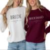 Personalized Gift for Bride, Bridal Party Gift, Custom Sweatshirt, Bridesmaid Shirt, Bridesmaid proposal, Custom Sweater, Bridal Shower Gift (M, Light Blue) view 1