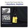 SURE LOCK TSA Approved Combination Luggage Locks with Open Alert Indicator  Durable Zinc Alloy Cable Travel Locks with Large Easy-Read Dials for Suitcases, Backpacks & Gym Bags(2, Yellow) view 3