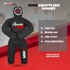 Kids Grappling Dummy  Unfilled Wrestling, Jiu Jitsu & MMA Training Partner for Kids - Durable Canvas - UNFILLED (Black, 100 CM) view 3